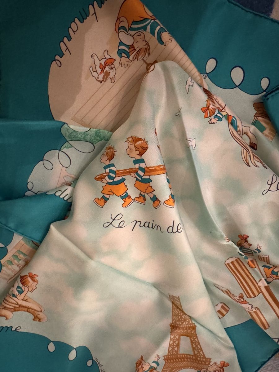 Hermès Foulard & Sciarpe: Hermès carré 90 Les Triplés – Nuovo (secondo la descrizione) da Genève venduto da Allisgood 9