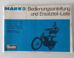 Ersatzteilliste Mars Motorrad Mofa