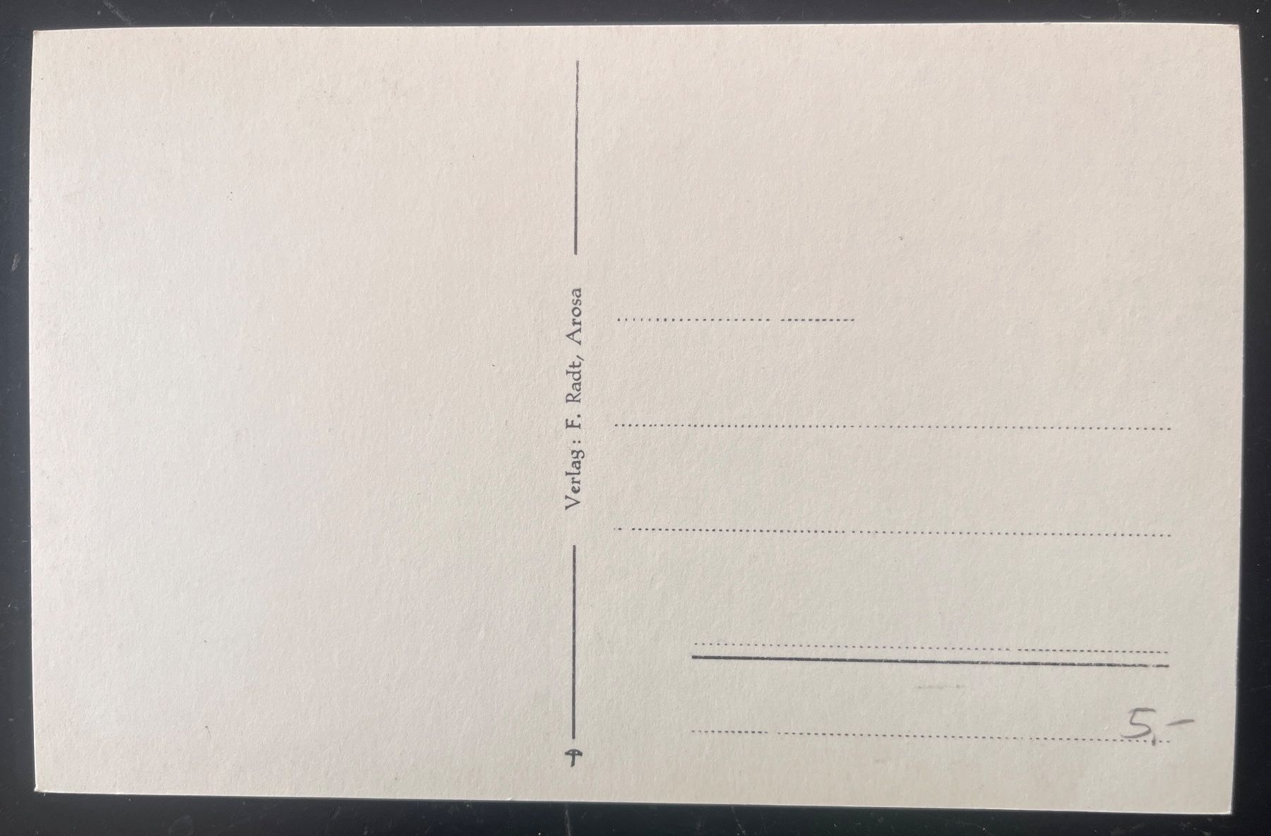 Cartoline postali: AK Arosa, Pension Châlet Müller – Usato da Biberist venduto da Edelfloh 1