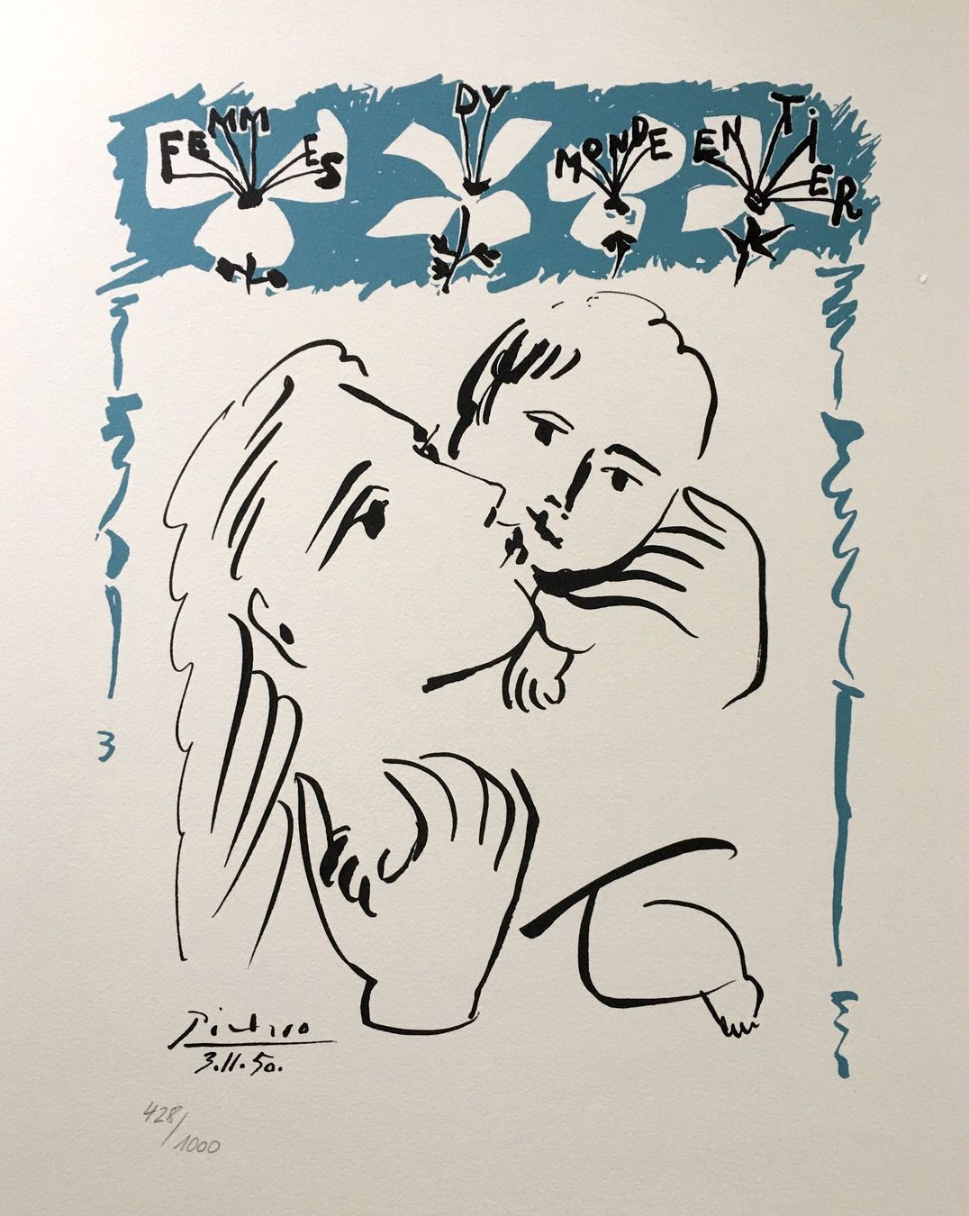 Grafica & Litografie: Pablo Picasso "Femmes du Monde Entier" Farblithographie – Usato da Nennigkofen venduto da Sommersonnen 1