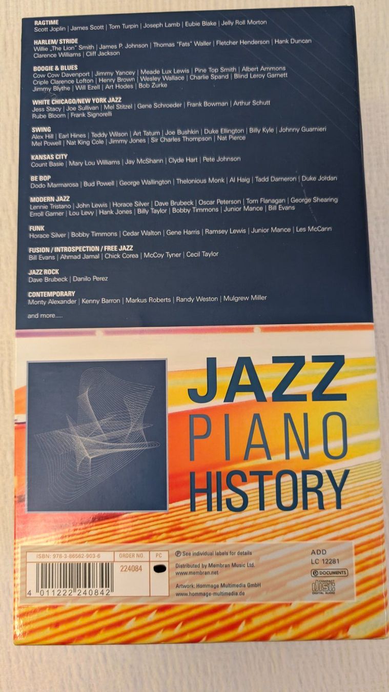 CD: Jazz Piano History – Nuovo (secondo la descrizione) da Köniz venduto da grar 1