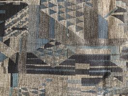 Fester Stoff taubenblau, aubergine, beige-grau, 425x140 cm