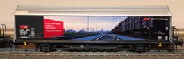 2 Schiebewandwagen SBB Hbils-vy Werbung SBB Cargo