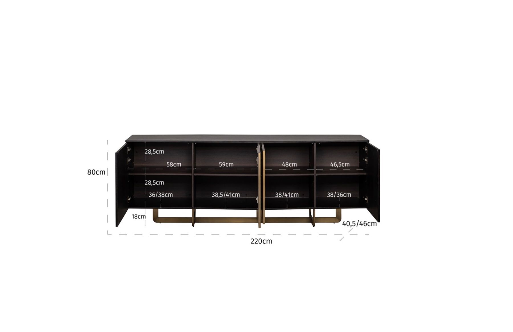 Cassettiere: Richmond Interiors | Sideboard Alexander Jones charcoal – Usato da Menziken venduto da loli_89 2
