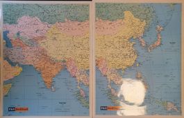 Karte Südostasien von P&O Nedlloyd