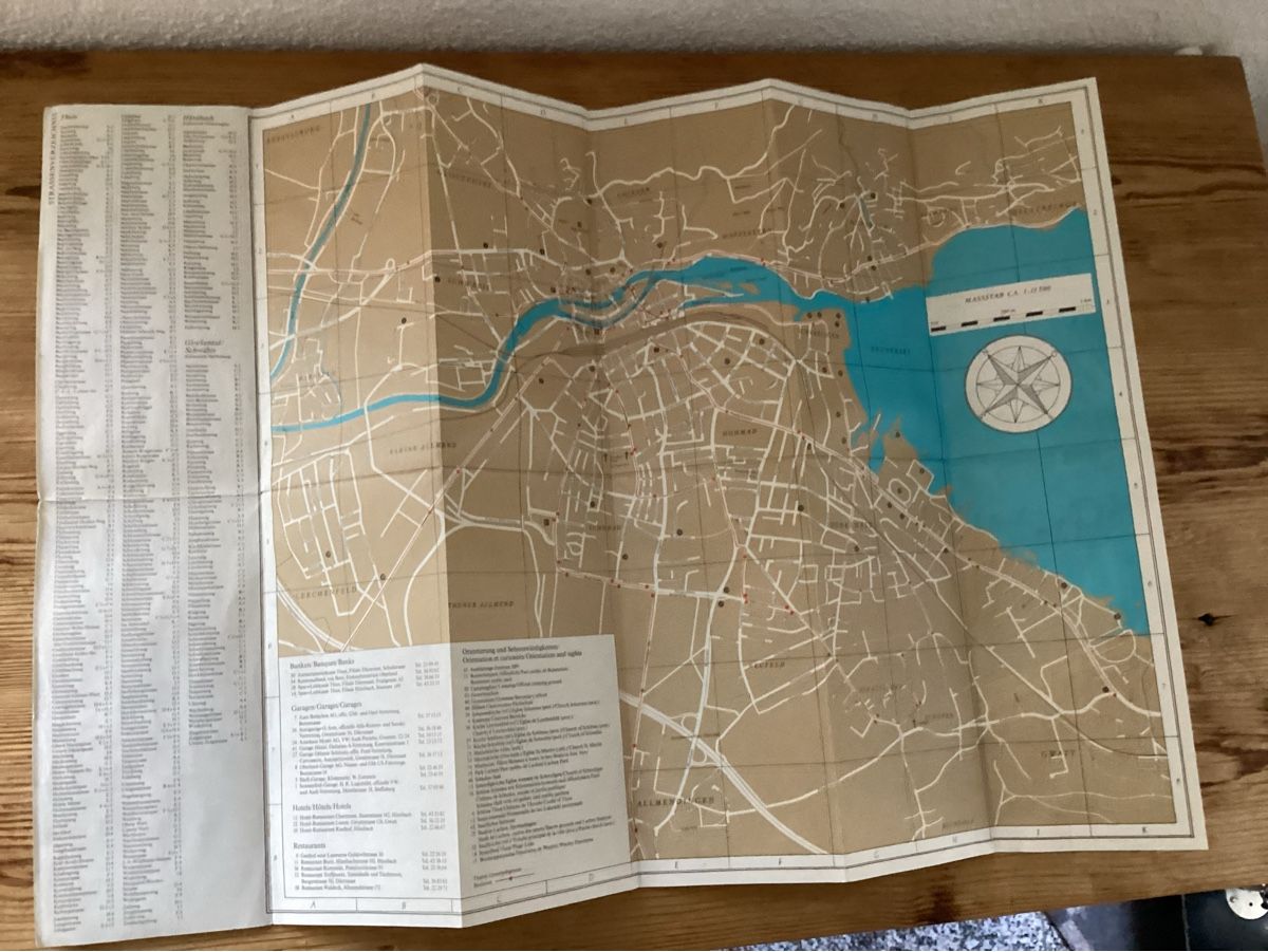 Cartine & Atlanti: Vintage Stadtplan Thun – Usato da Wassen UR venduto da SABDOM 3