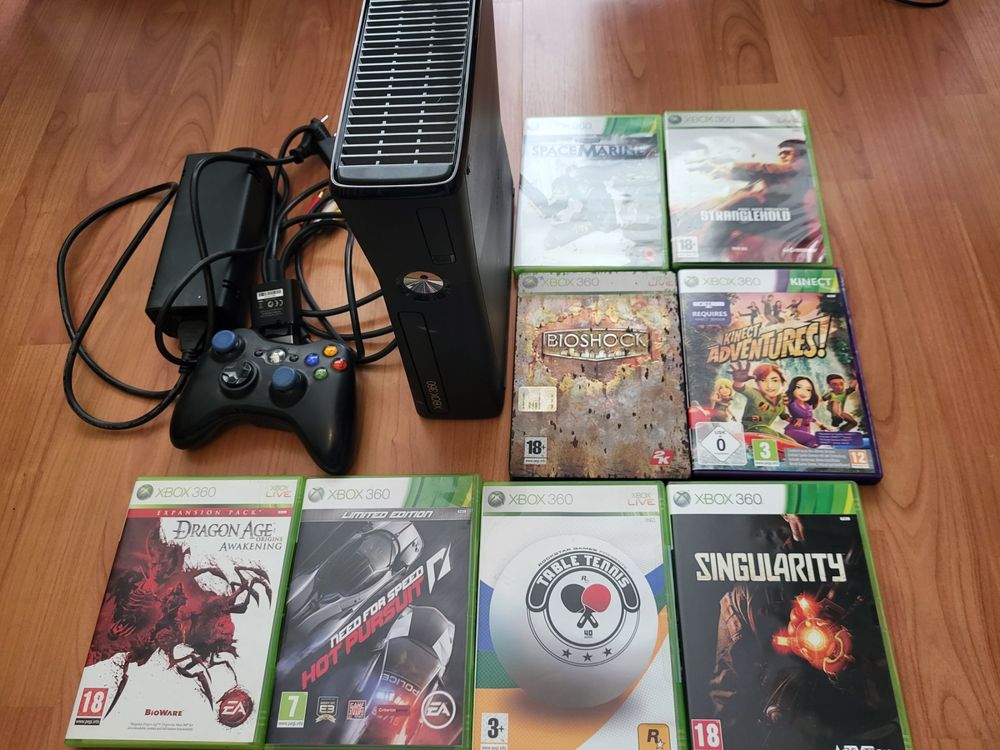 Xbox 360 S 250GB + 8 Spiele | Kaufen auf Ricardo