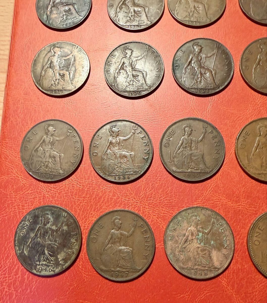 Alle Münzen: Collection de 46 Penny, Angleterre, dès 1875 – Gebraucht aus St-Maurice von SPEKER 8
