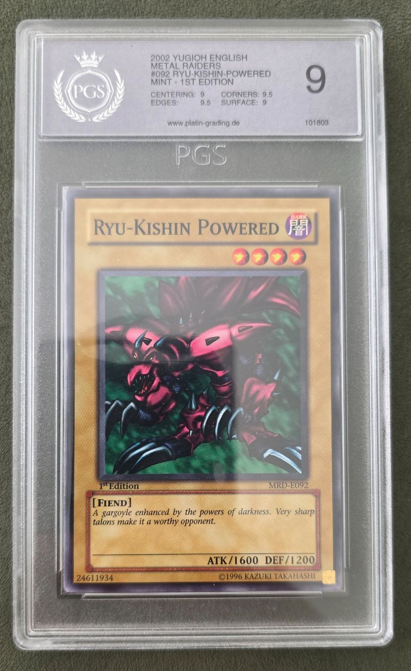 Yugioh Sammelbilder & Trading cards: Yu-Gi-Oh! PSA / PGS 9 1.Edition MRD-E092 Ryu-Kishin Powered – Gebraucht aus Oberwil BL von Autobueb