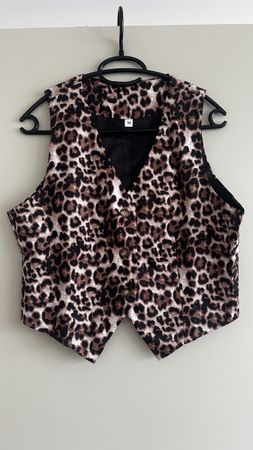 Leopardenmuster Weste, Grösse M, Top Zustand, NEU