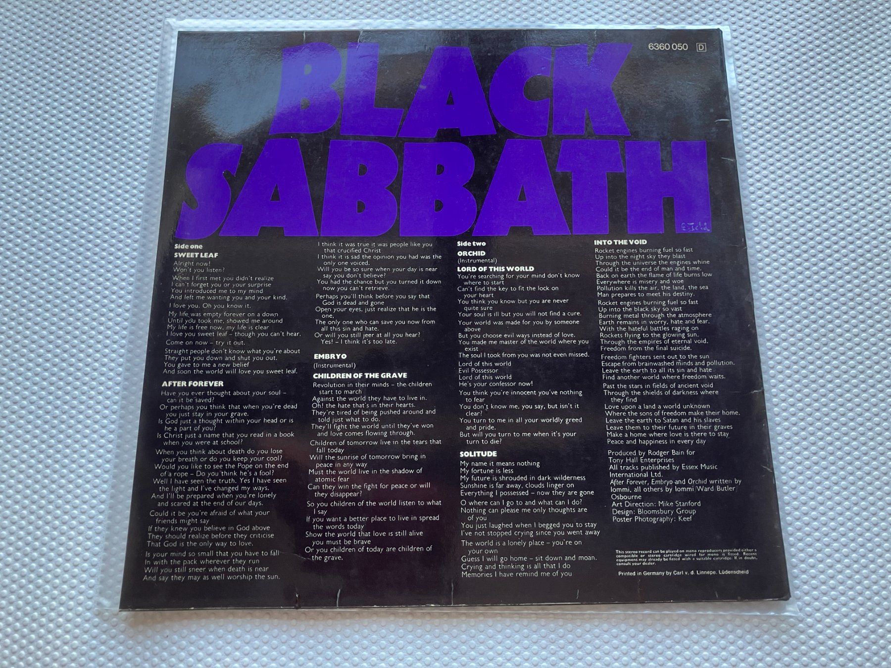 Schallplatten: Black Sabbath – Gebraucht aus Aarwangen von Jukebox3 2