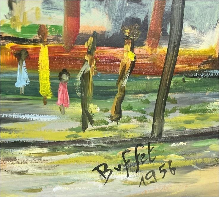 Dipinti: Künstler Buffet Grosse Gemälde, Signiert – Usato da Bruettisellen venduto da Collector_Store 1