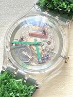 Swatch Armbanduhr transparent mit Ameisen Motiv gut erhalten