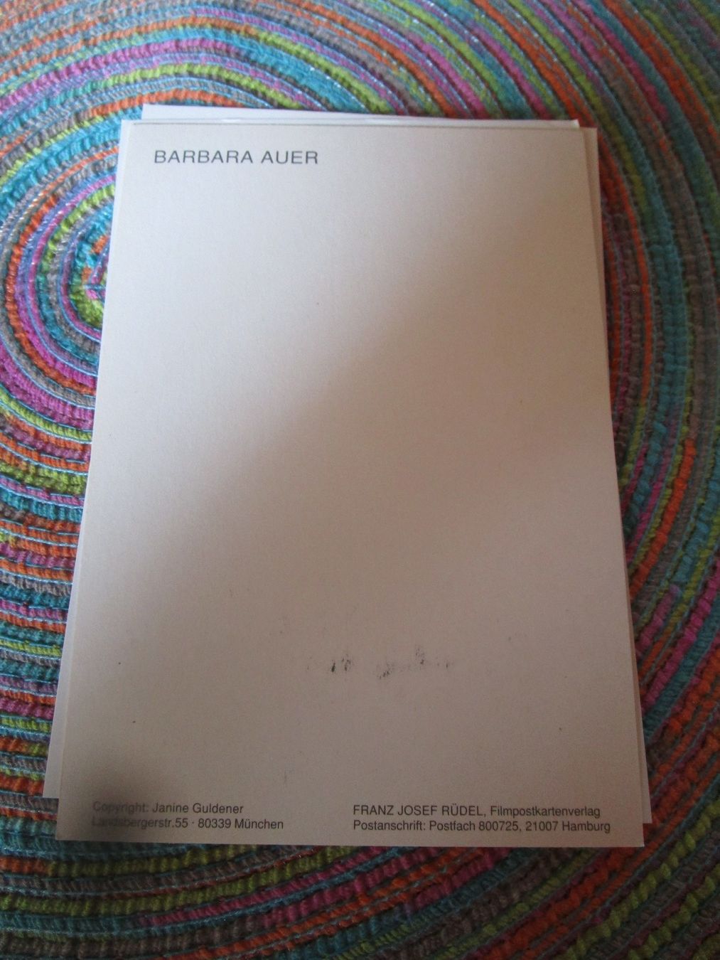 Autographes: BARBARA AUER SCHAUSPIELERINN AUTOGRAMM – D'occasion à GUTENSWIL par Alpina6 1
