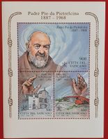 VATIKAN PADRE PIO SAN GIOVANNI ROT. BLOCK 1999** POSTFRISCH