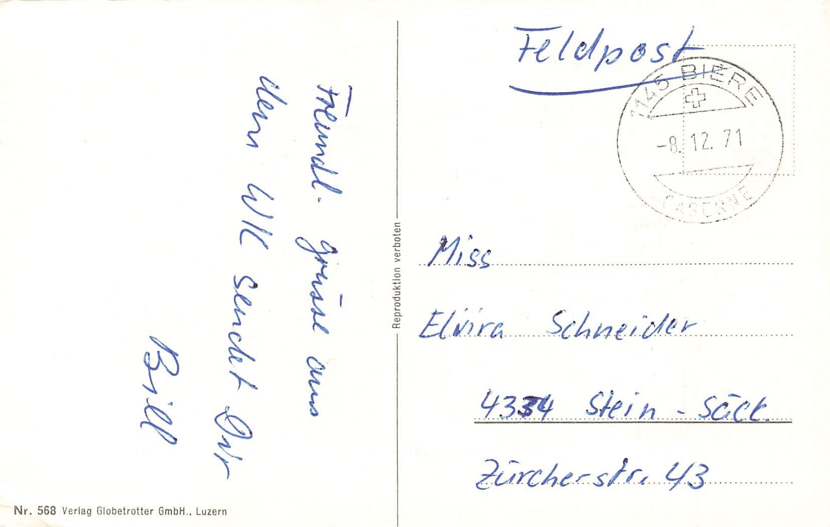 Cartoline postali: Militare Militär Militaire Feldpost  – Usato da Biasca venduto da Blenio71 1