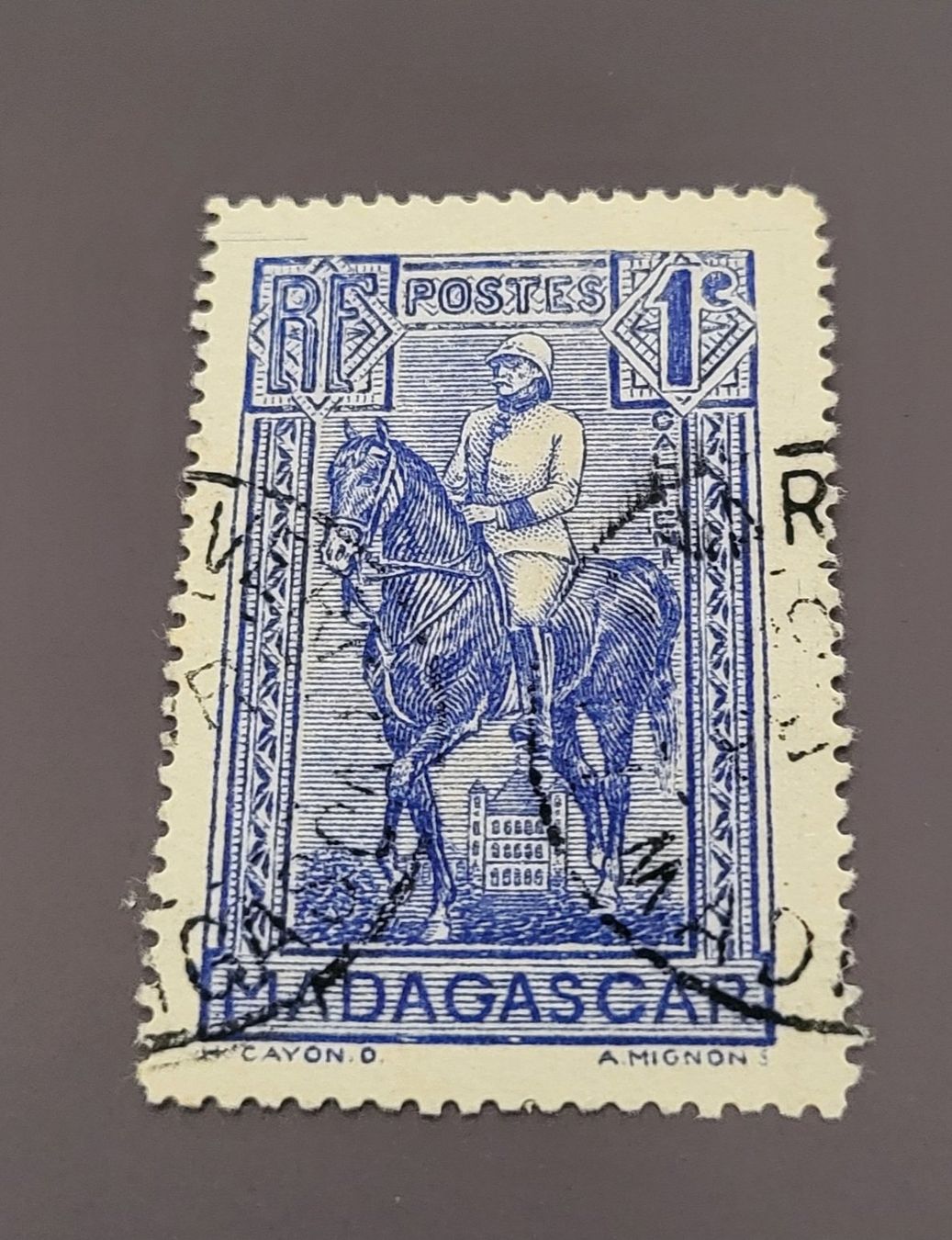 Tutti i francobolli: Madagaskar 1931 pferde alte briefmarke – Usato da St Gallen venduto da Stampsalshobby