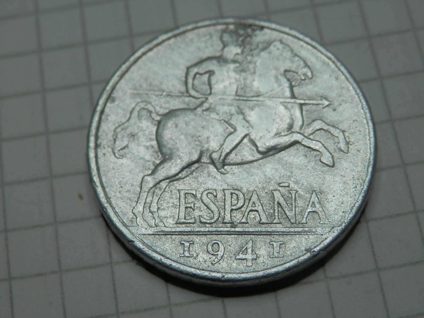 Tutti le monete: Spanien 10 Centimos, 1941 – Usato da Weiach venduto da weiach81
