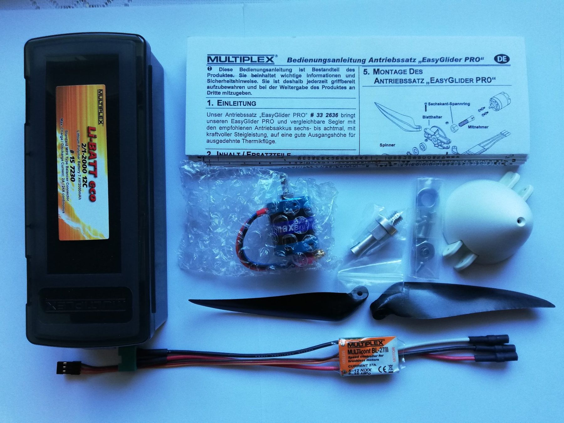 Multiplex Modellismo RC: Multiplex Antriebssatz EasyGlider PRO – Nuovo e nell'imballaggio originale da Flüh venduto da AMS-Modellbau 2