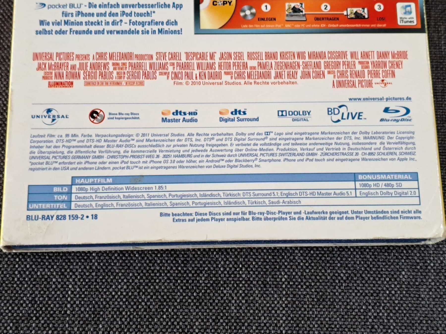 Tutti i DVDs: Ich einfach unverbesserlich, Blu-Ray, 2 Disc Edition (2D+3D) – Usato da Unterseen venduto da Kanica 3