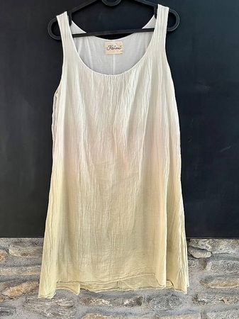 Luftig leichtes Sommerkleid aus 20% Seide, Gr. 34 TOP!