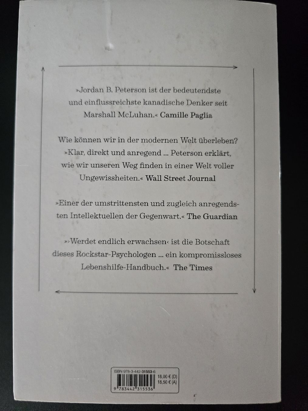 Bücher: 12 Rules for Life - Jordan B. Peterson – Gebraucht aus Buchrain von reloca 1