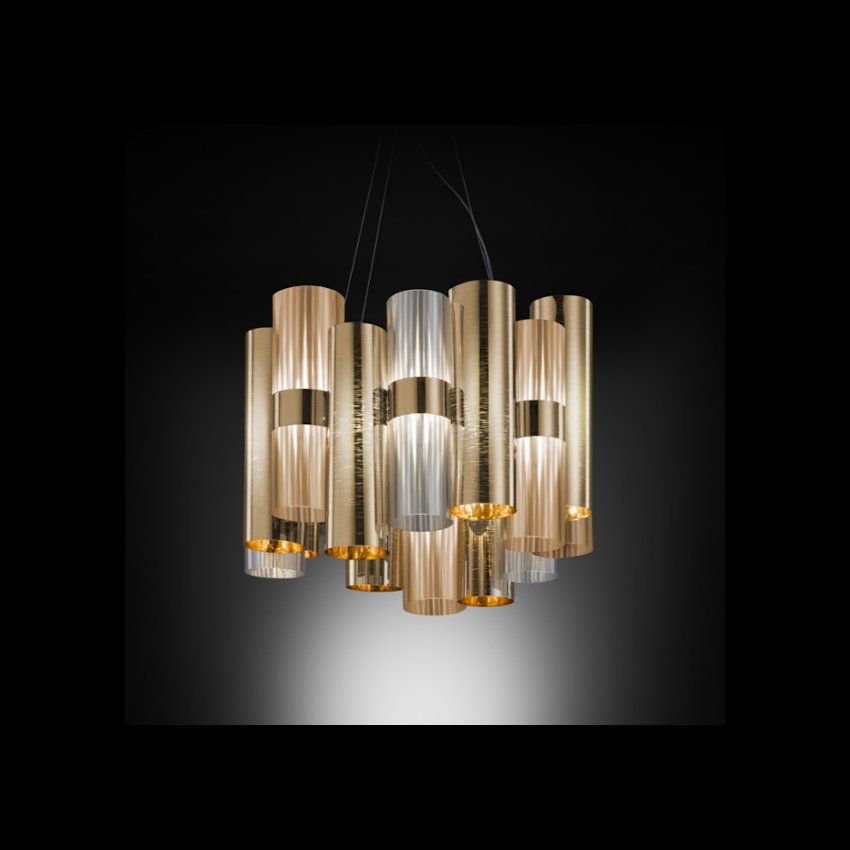 Lampade: La Lollo Pendelleuchte M Gold - SLAMP – Usato da Sissach venduto da ruminative