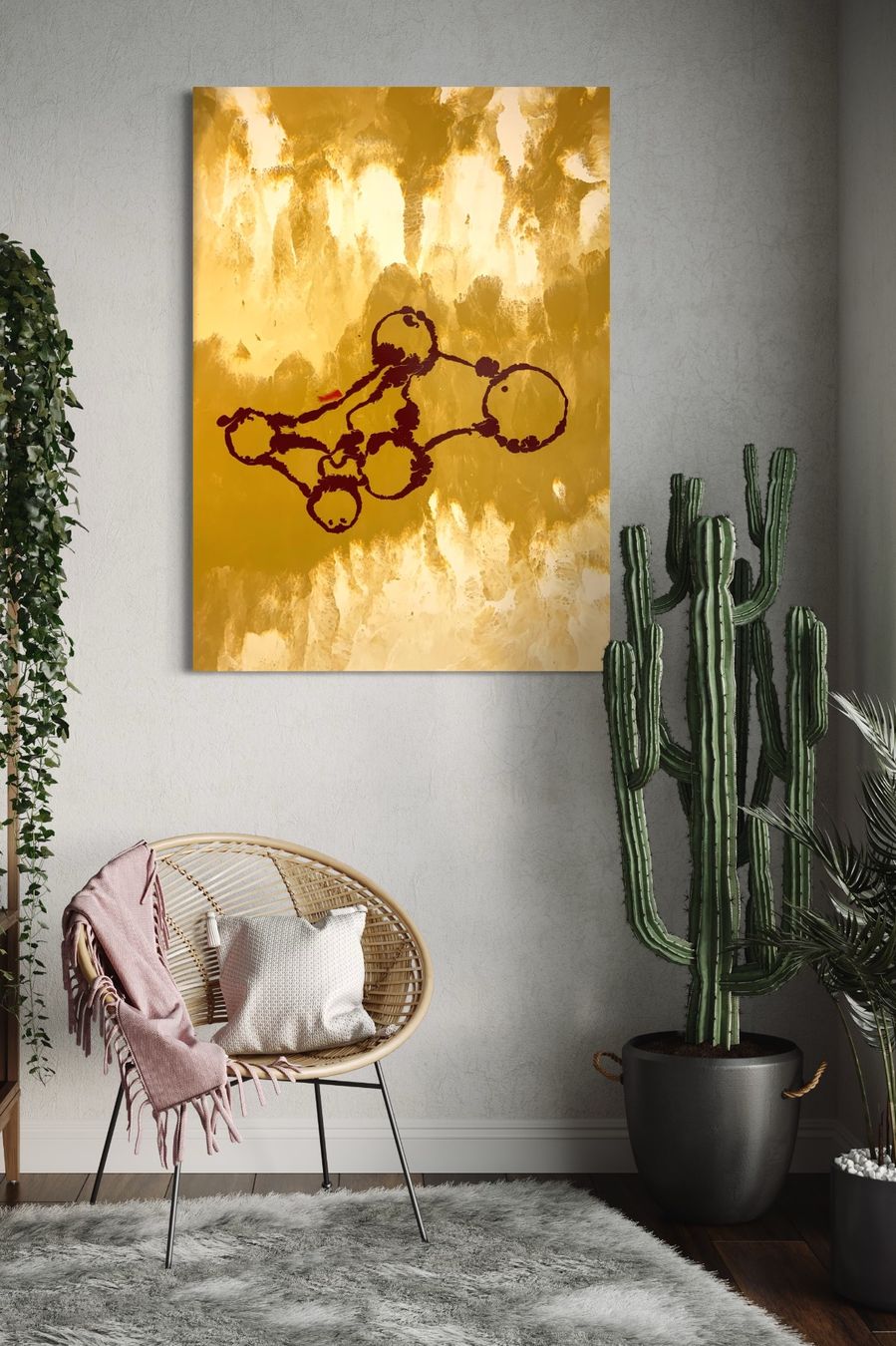 Foto & Immagini: Abstraktes Acryl Bild 100x140cm – Usato da Luzern venduto da edmundart 3