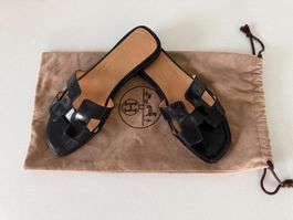 Original Hermès Oran Sandalen Schw Gr 36 (nur 1x getragen)