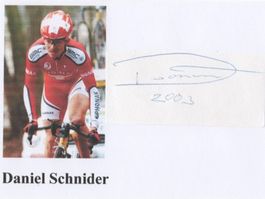 Autogramm von Ex-Radrennfahrer Daniel Schnider CH