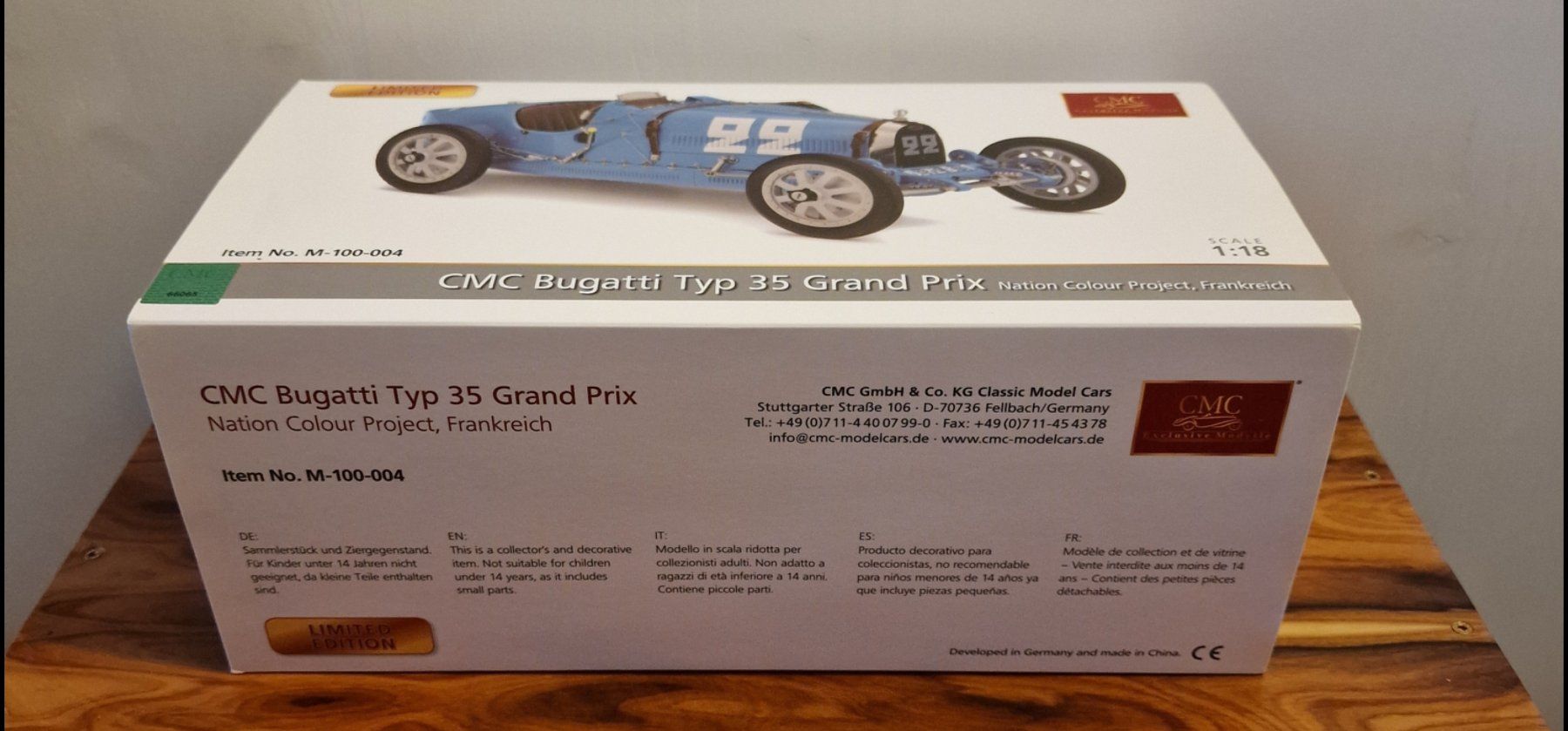 CMC Modellautos: CMC 1:18 Bugatti T35 "Frankreich" – Gebraucht aus Rüti b. Büren von tempo50 6