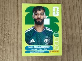 Panini Sticker FIFA World Cup 2026 Saleh Abu Alshamat KSA 14