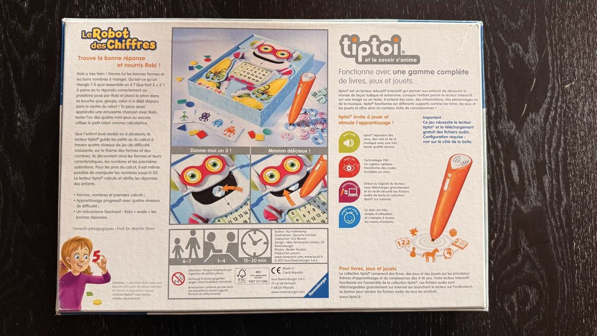 Tiptoi Giochi: Tiptoi le robot des chiffrs – Usato da Renan BE venduto da atila08 1