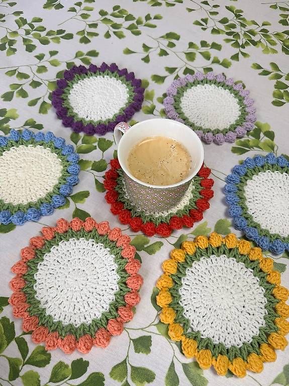 Sottobicchieri: Sous verre tulipe, crochet – Usato da Orbe venduto da don_ym8h