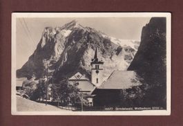GRINDELWALD - Kirche und Wetterhorn - 1923