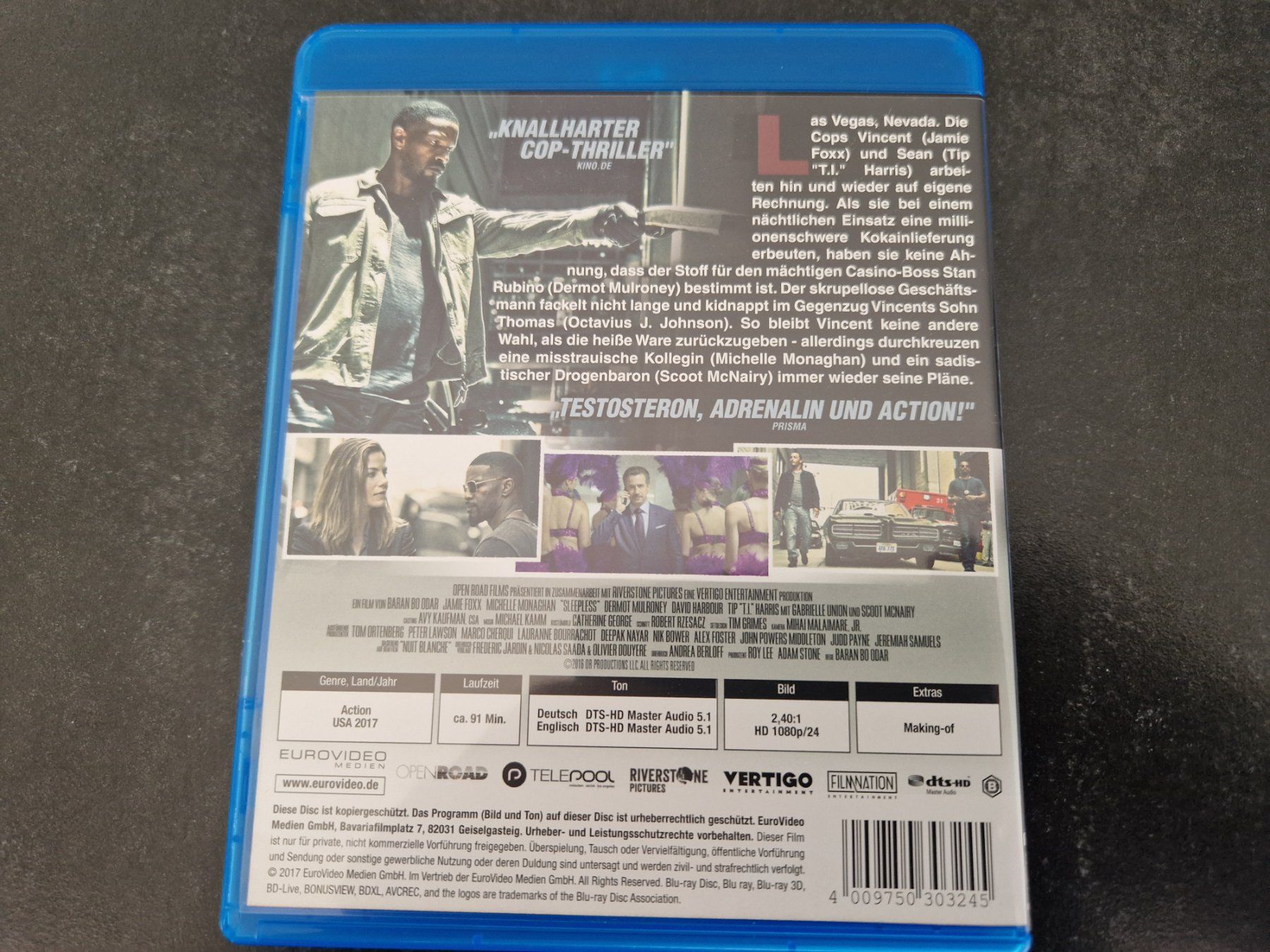 Tutti i DVDs: Sleepless Blu-Ray Topzustand – Usato da Buchs SG venduto da Herc01 2
