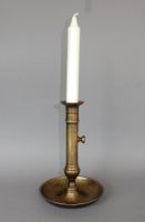 Vintage Messing verstellbarer Kerzen - Handleuchter - 19.3cm