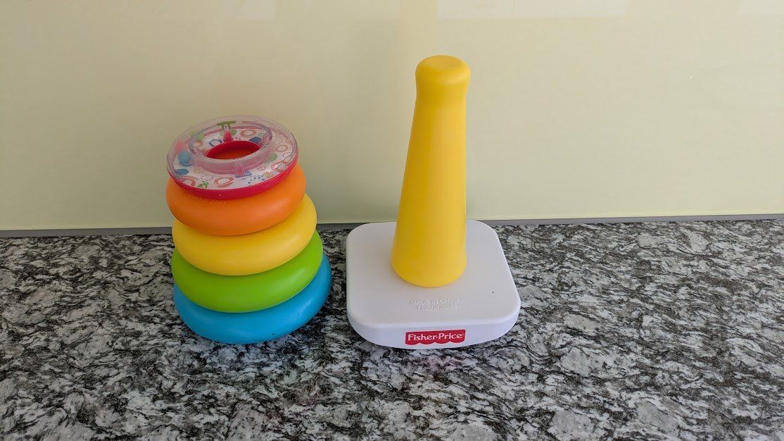 Giocattoli: Spielwürfel (Holz) und Ringstapel von Fisher Price – Usato da Bäretswil venduto da Ober-Land 7