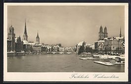 Zürich, Blick von der Quaibrücke mit K
