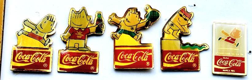 Coca-Cola Placchette & Badge: 5 Coca-Cola Pins – Usato da Pfäffikon ZH venduto da Colacity
