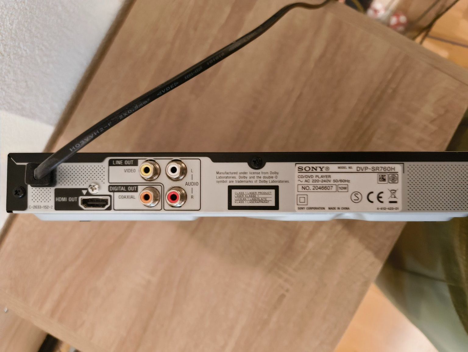 Sony Sistemi audio & multimediali: Sony DVP-SR760H lecteur DVD HDMI + télécommande + câbles – Usato da Aigle venduto da argonath1988 5