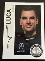 Signierte Autogrammkarte Luca Stolz AMG Mercedes Fahrer DTM