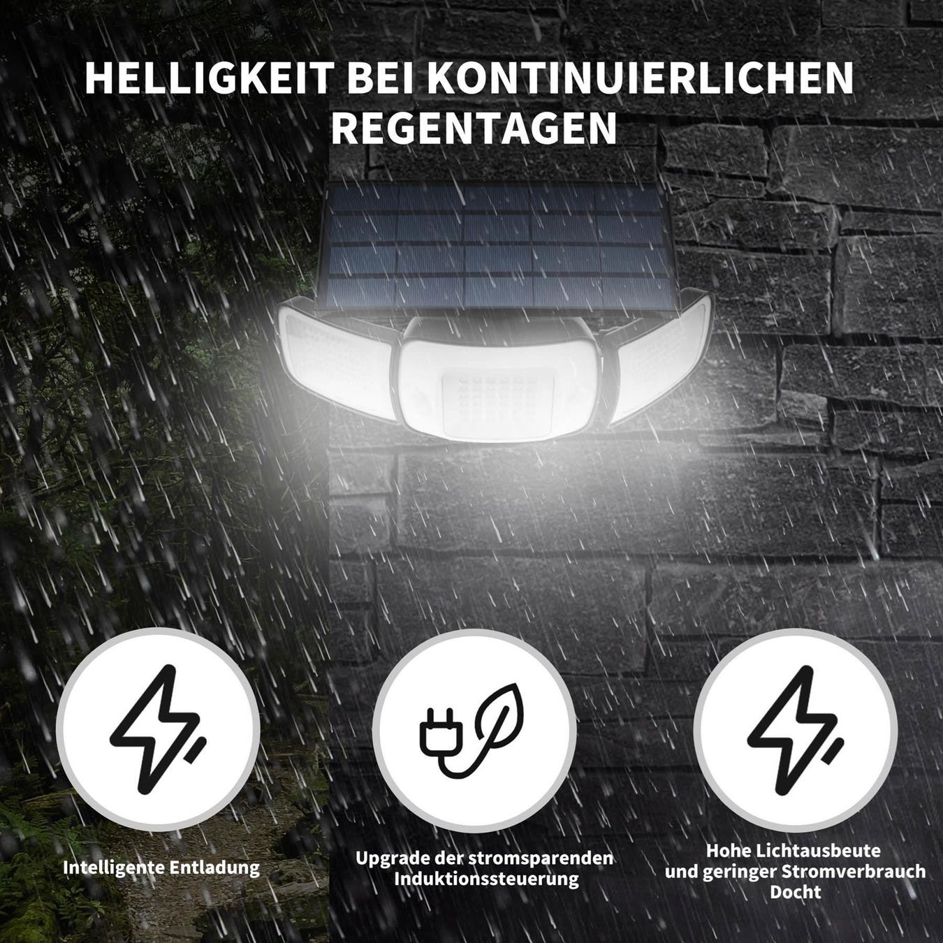 Lampen: Bewegungsmelder licht LED Solarlampen – Neu (gemäss Beschreibung) aus Thun von nuonuo 3