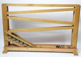 Antik Holz Kugelbahn mit Xylophon Murmelbahn inkl. Murmeln