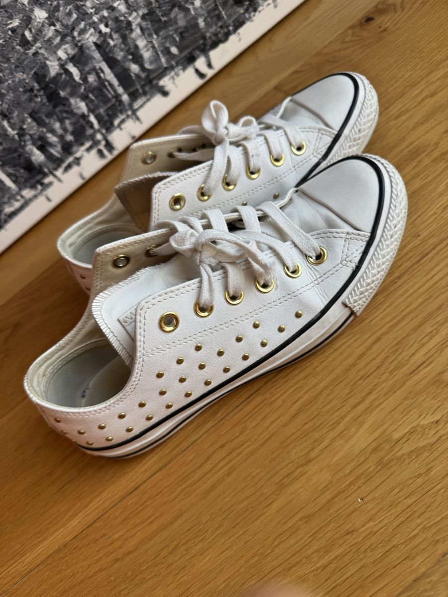 Converse Scarpe da donna: Converse All Star weisses Leder  37.5 – Usato da Zürich venduto da LuxuryJewellery 4