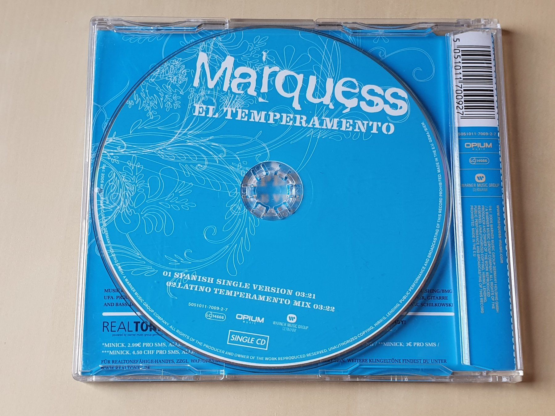 CD: Marquess El Temperamento – Usato da Stansstad venduto da collectorsshop 1