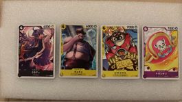 One Piece TCG Karten Set 4 Stuck neuwertiger Zustand