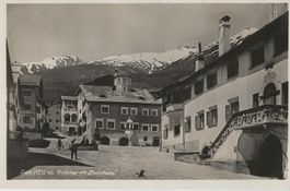 Zuoz, Dorfplatz, 1934