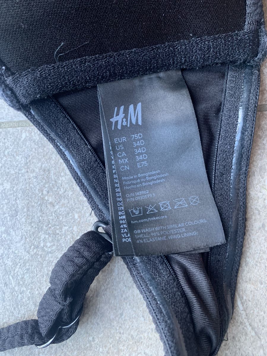 H&M Maillots de bain & Bikinis: Bikini H&M schwarz Grösse 75D /40 – Neuf (Voir description) à Bühler par Princess2016 4