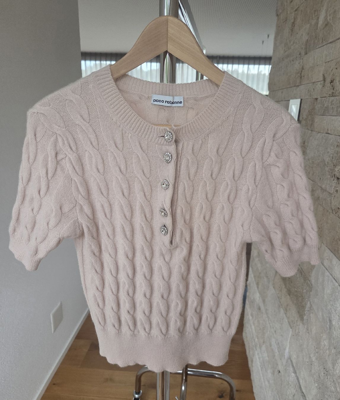 Pullover & Sweatshirts: Wunderschöner Paco Rabanne Pullover / Kurzarm-Cardigan – Neu (gemäss Beschreibung) aus Scherzingen von tan_l9n2